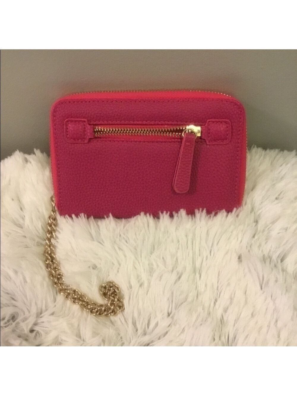 AVON NWT Zipper Pink Wallet W/gold Colordetails